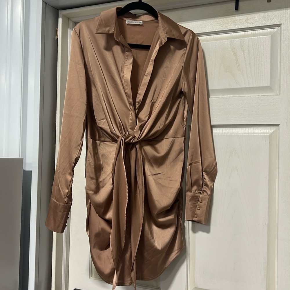 Hazel and Olive Satin Dress